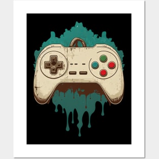 Classic Controller Crew. Vintage gaming. Retro gamepad Posters and Art